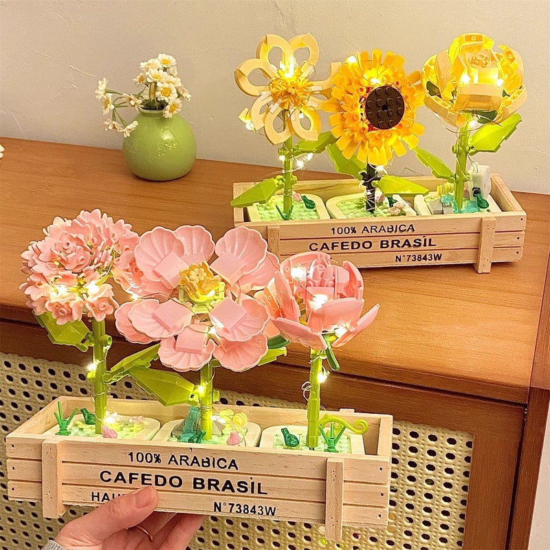 Sunflower Teacher'S Day Gift Pink Rose Eternal Flower Handmade Diy Birthday Gift For Girls Creative Gift Boxes - Image 3